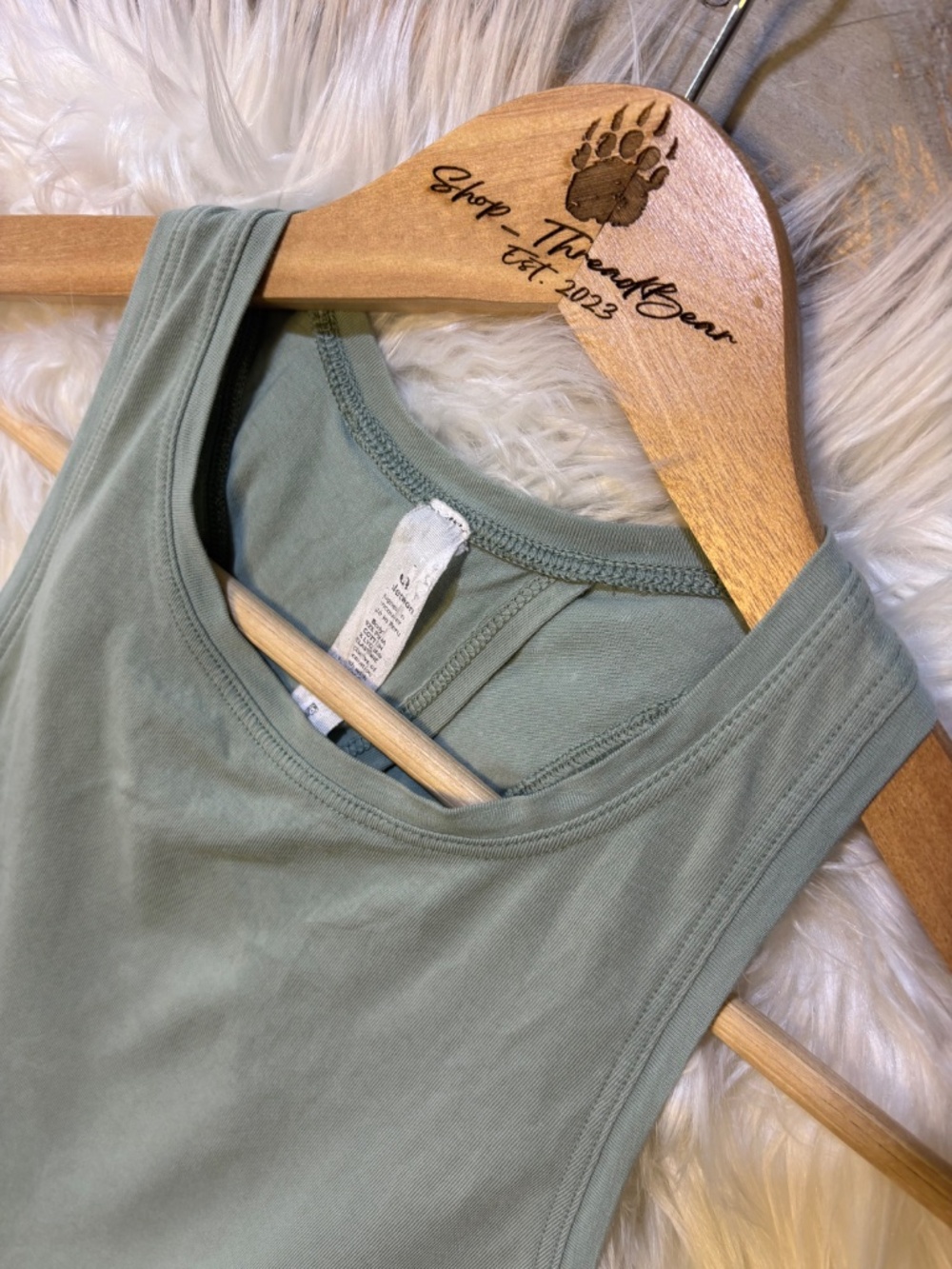 Like New [Lululemon] Open Back Sleeveless Teal Green <All Tied Up> Tank Top | 8 - Picture 6 of 16